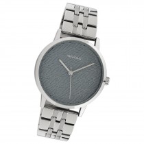 Oozoo Unisex Armbanduhr Timepieces Analog Metall silber UOC10555