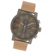Oozoo Unisex Armbanduhr Timepieces Analog Metall rosegold UOC10685