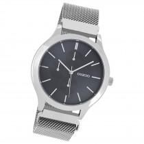 Oozoo Unisex Armbanduhr Timepieces Analog Metall silber UOC10686
