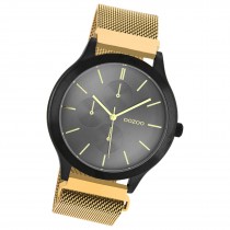 Oozoo Unisex Armbanduhr Timepieces Analog Metall gold UOC10689