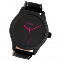 Oozoo Damen Armbanduhr Timepieces Analog Leder schwarz UOC1068A