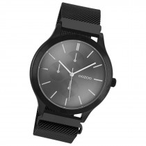 Oozoo Unisex Armbanduhr Timepieces Analog Metall schwarz UOC10690