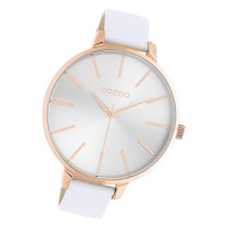 Oozoo Damen Armbanduhr Timepieces C10710 Analog Leder weiß UOC10710