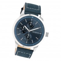 Oozoo Unisex Armbanduhr Timepieces C10905 Analog Leder dunkelblau UOC10905