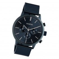 Oozoo Unisex Armbanduhr Timepieces C10912 Analog Edelstahl dunkelblau UOC10912