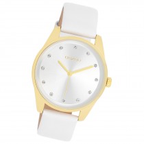 Oozoo Damen Armbanduhr Timepieces Analog Leder weiß UOC11159
