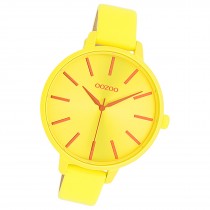 Oozoo Damen Armbanduhr Timepieces Analog Leder gelb UOC11184