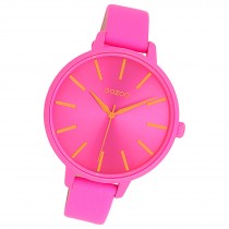 Oozoo Damen Armbanduhr Timepieces Analog Leder pink UOC11186