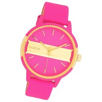 Oozoo Damen Armbanduhr Timepieces Analog Leder pink UOC11192