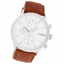 Oozoo Herren Armbanduhr Timepieces Analog Leder braun UOC11220