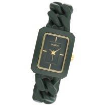 Oozoo Damen Armbanduhr Timepieces Analog Kunststoff dunkelgrün UOC11279