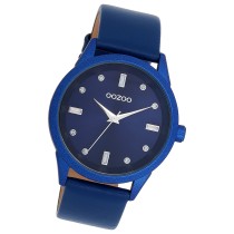 Oozoo Damen Armbanduhr Timepieces Analog Leder blau UOC11288