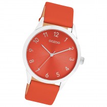Oozoo Damen Armbanduhr Timepieces Analog Leder orange UOC11326