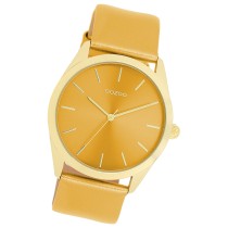 Oozoo Damen Armbanduhr Timepieces Analog Leder gelb UOC11332