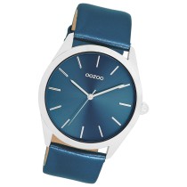 Oozoo Damen Armbanduhr Timepieces Analog Leder blau UOC11337