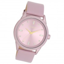 Oozoo Damen Armbanduhr Timepieces Analog Leder pastell-lila UOC11355