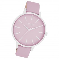 Oozoo Damen Armbanduhr Timepieces Analog Leder pastell-lila UOC11361