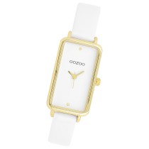 Oozoo Damen Armbanduhr Timepieces Analog Lederband weiß UOC11530