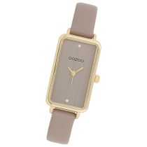Oozoo Damen Armbanduhr Timepieces Analog Lederband taupe braun UOC11531