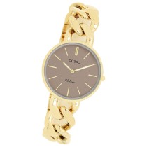 Oozoo Damen Armbanduhr Vintage Series Analog Metall gold UOC20358