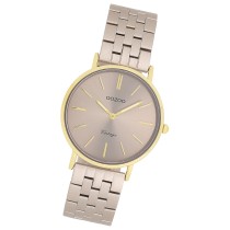 Oozoo Damen Armbanduhr OOZOO Vintage Analog Metallband taupe braun UOC20409