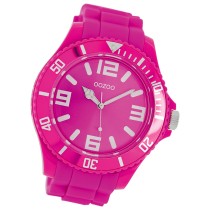 Oozoo Unisex Armbanduhr Vintage Series Analog Silikon pink UOC4166A