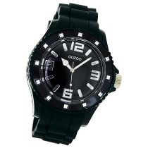 Oozoo Unisex Armbanduhr Vintage Series Analog Silikon schwarz UOC4360A