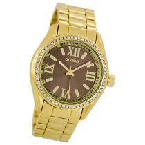 Oozoo Unisex Armbanduhr Vintage Series Analog Metall gold UOC5728A