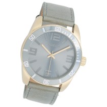 Oozoo Damen Armbanduhr Vintage Series Analog Leder grau UOC5741A