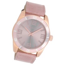 Oozoo Damen Armbanduhr Vintage Series Analog Leder rose UOC5742A