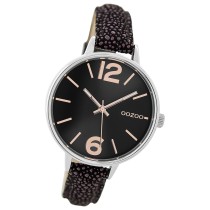 Oozoo Damen Armbanduhr Timepieces C9484 38mm Leder lila schwarz UOC9484