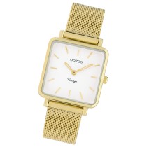 Oozoo Damen Armbanduhr Vintage Series Analog Metall gold UOC9843A