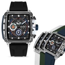 Police Herrenuhr Silikon Armband verschiedenfarbig Armbanduhr UPOO00524X1S