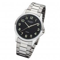 Regent Herren Armbanduhr Analog 1152411 Quarz-Uhr Metall silber UR1152411