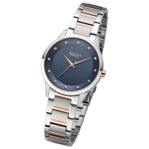 Regent Damen Armbanduhr Analog Metallarmband silber rosegold UR2212809