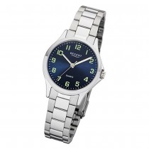 Regent Damen Armbanduhr Analog 2252407 Quarz-Uhr Metall silber UR2252407