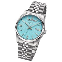 Regent Herrenuhr Edelstahl-Armbanduhr Analog Metallarmband URBA880
