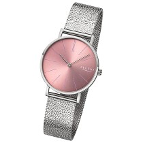 Regent Damenuhr Edelstahl-Armbanduhr Analog Mesh Metallarmband URBA895