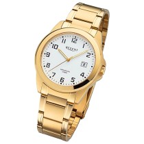 Regent Herren Armbanduhr Analog Metallarmband gold URF1284