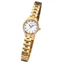 Regent Damen Armbanduhr Analog Metallarmband gold URF1470