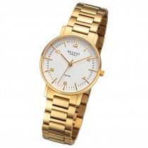 Regent Damen Armbanduhr Analog Metallarmband gold URF1483