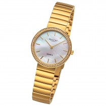 Regent Damen Armbanduhr Analog Metallarmband gold URF1506