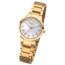 Regent Damen Solaruhr Analog Metallarmband gold URF1536