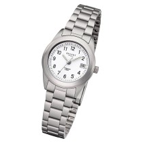 Regent Damen Armbanduhr Analog F-258 Quarz-Uhr Titan silber URF258