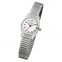 Regent Damen-Armbanduhr F-270 Quarz-Uhr Stahl-Armband silber URF270