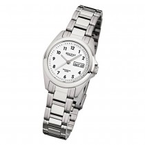 Regent Damen-Armbanduhr F-519 Quarz-Uhr Stahl-Armband silber URF519