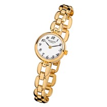 Regent Damen-Armbanduhr F-801 Quarz-Uhr Mini Stahl-Armband gold URF801