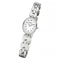Regent Damen-Armbanduhr F-966 Quarz-Uhr Mini Stahl-Armband silber URF966