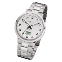 Regent Herren Funkuhr Analog-Digital FR-248 Funk-Uhr Metall silber URFR248