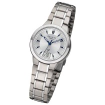 Regent Damen Funkuhr Analog-Digital Metallarmband silber URFR270